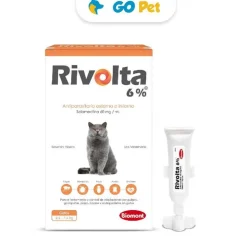 RIVOLTA 6% (2.6 - 7.5 Kg) x 1 Pipeta - Antipulgas y Antiparasitario para Gatos