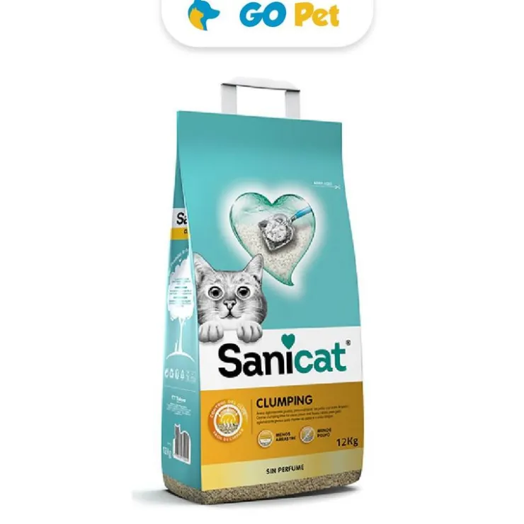 SANICAT Clumping 12 kg - Arena Aglomerante para Gatos