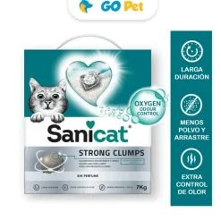 SANICAT Strong Clumps 7 kg - Arena Ultra Aglomerante para Gatos