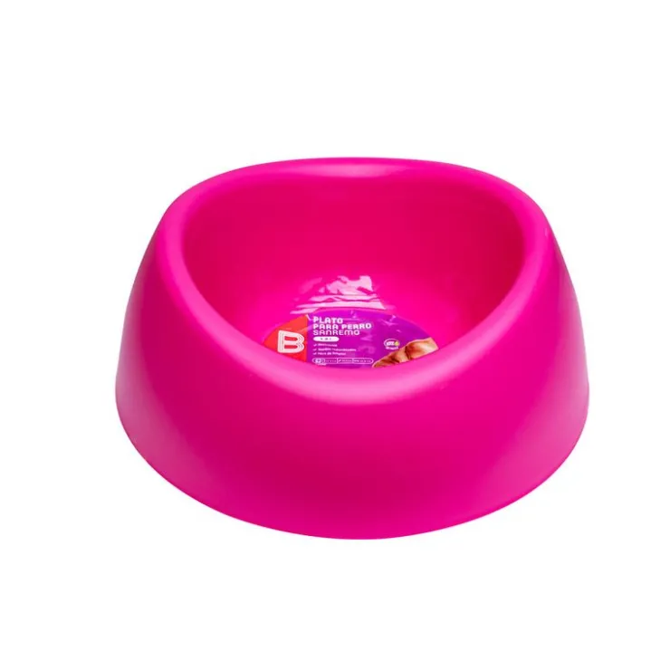 SANREMO Plato para Perro 1.8 L Fucsia