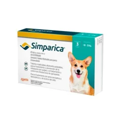 Simparica 40 mg (10 a 20 Kg)X 1 Tableta Suelta