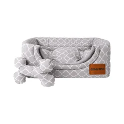 Smartpet Cama Cubo Convertible TS Plomo - Small - Interior: 33cm x 24cm - Exterior: 47cm x 35cm