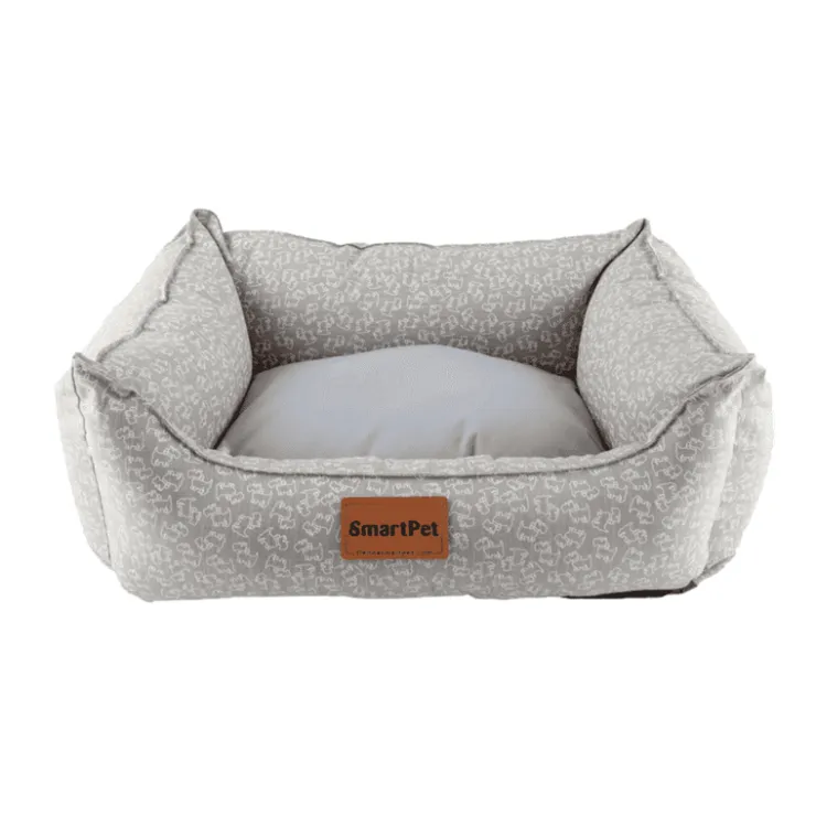 Smartpet Cama Premium Antifluido T4 Plomo - Talla 4 - Interior: 33cm x 27cm - Exterior: 65cm x 53cm