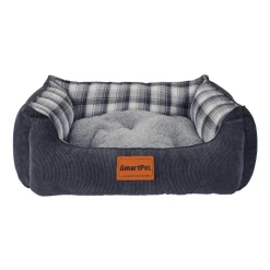 Smartpet Cama Premium Invierno T2 Azul - Talla 2 - Interior:  30cm x 25cm - Exterior: 55cm x 45 cm