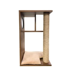 The Cat Design Box #2 Rascador de Madera Premium Gatos Marron