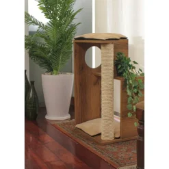 The Cat Design Box #2 Rascador de Madera Premium Gatos Marron