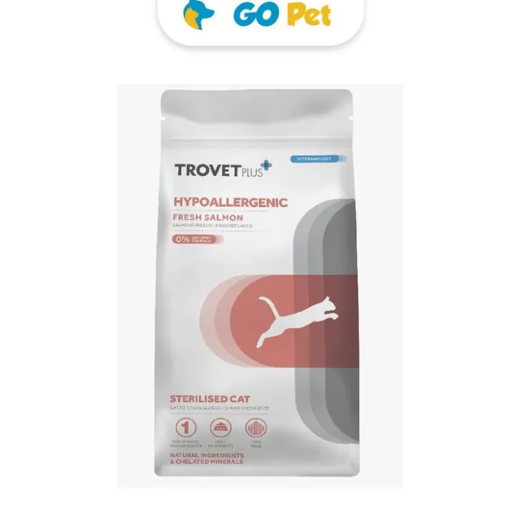 Trovet Plus Adult Cat Sterilised & Hypoallergenic Fresh Salmon 2.5 Kg - Esterilizado y Alergias - Salmón
