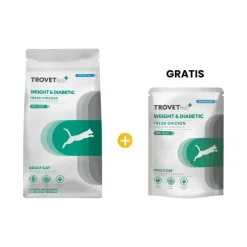 Trovet Plus Adult Cat Weight & Diabet Fresh Chicken 2.5 Kg - Control de Peso y Diabetes - Pollo