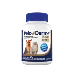 PELO&DERME Vetnil Pelo & Derme 750mg – 60 cápsulas – Perros hasta 10kg
