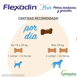 Vetoquinol Flexadin Plus Perros Grandes 10 a 30 Kg x 90 und