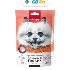 WANPY Salmon & Fish Skin Bites 100 Gr - Cubos de Salmón