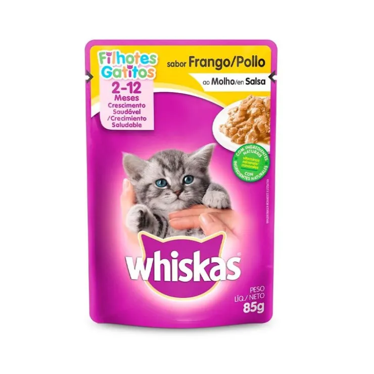 Whiskas Pouch Gatito Pollo 85 Gr